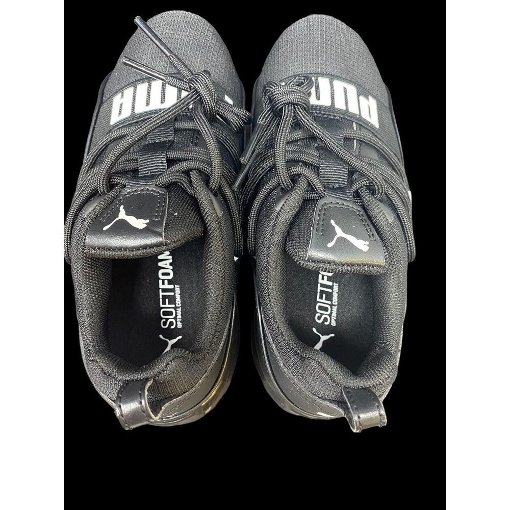 PUMA Cell Regulate PS Toddler - Youth Running Shoes Size 2C‎ Black White NIB - Picture 9 of 9